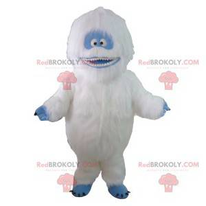 Mascot yeti blanco y azul. Traje de Yeti - Redbrokoly.com