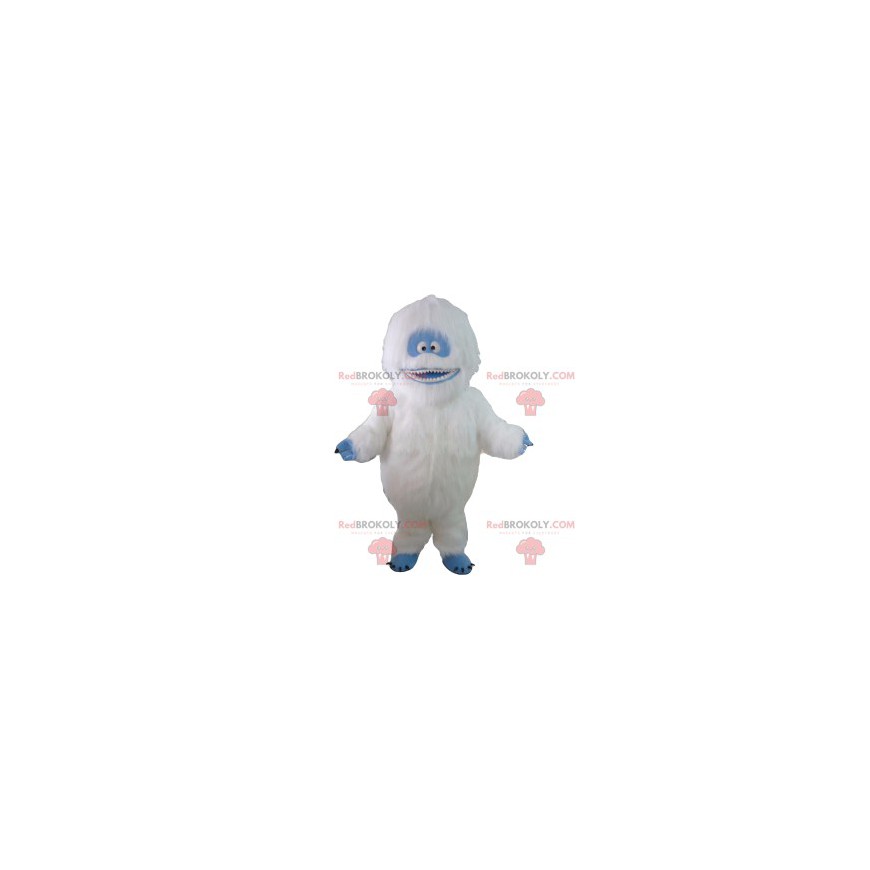 Mascot yeti blanco y azul. Traje de Yeti - Redbrokoly.com