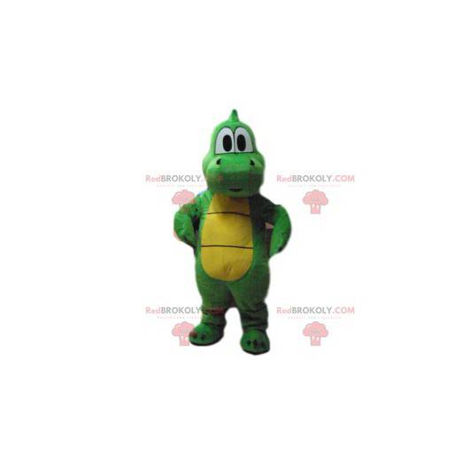 Super cute green crocodile mascot! - Redbrokoly.com