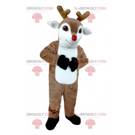 Caribou elg brun og hvid rensdyr maskot - Redbrokoly.com