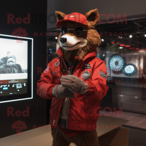 Red Say Wolf maskot kostym...