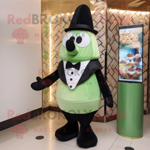 Olive Ice Cream Cone maskot...