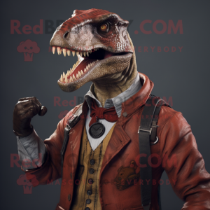 Rust Allosaurus mascotte...