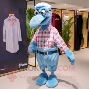 Sky Blue Flamingo mascotte...