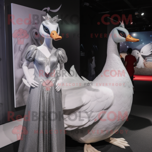 Silver Swans maskot drakt...