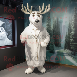 White Reindeer mascotte...