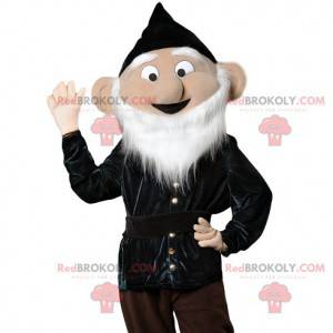 Mascot elderly man with a beautiful white beard - Redbrokoly.com