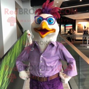 Purple Hens mascotte...