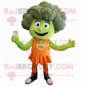 Orange Broccoli maskot...