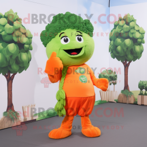 Orange Broccoli maskot...