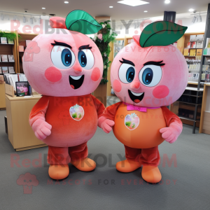 Costume de mascotte Peach...