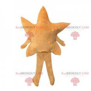 Mascote estrela bege. Fantasia de estrela - Redbrokoly.com