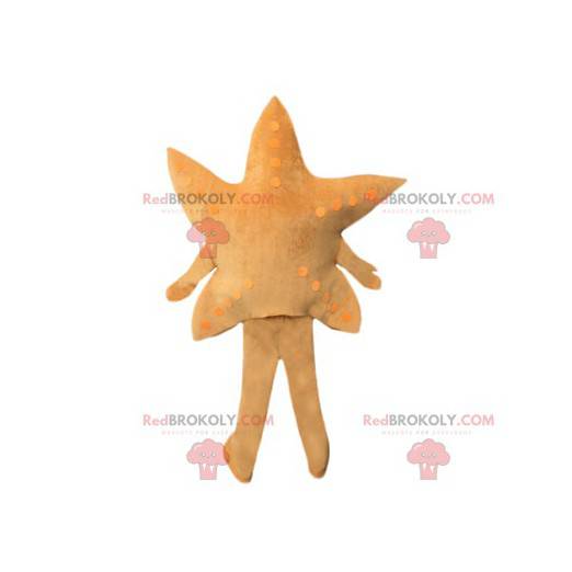 Beige stjernemaskot. Stjernedrakt - Redbrokoly.com