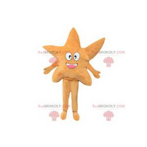 Beige ster mascotte. Star kostuum - Redbrokoly.com