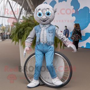 Silver Unicyclist maskot...