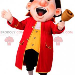 Maskot maskot s krásnou červenou bundu - Redbrokoly.com