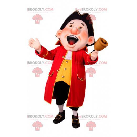 Mascotte de mousse avec une belle veste rouge - Redbrokoly.com
