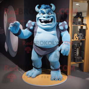 Sky Blue Ogre mascotte...