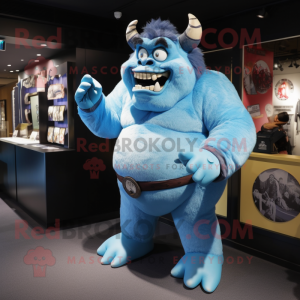 Sky Blue Ogre mascotte...