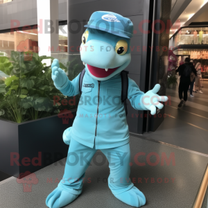 Cyan Python mascotte...