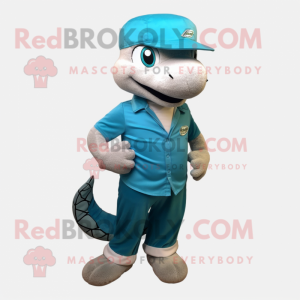 Cyan Python mascotte...