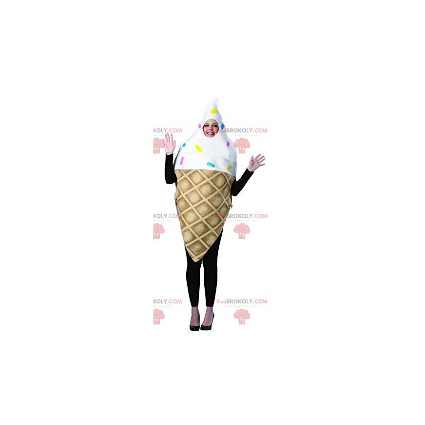 Eistüte Maskottchen mit bunten Perlen - Redbrokoly.com Eistüte Maskottchen mit bunten Perlen - Redbrokoly.com