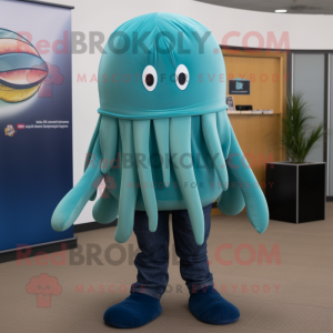 Teal Jellyfish mascotte...