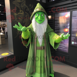 Lime Green Wizard mascotte...