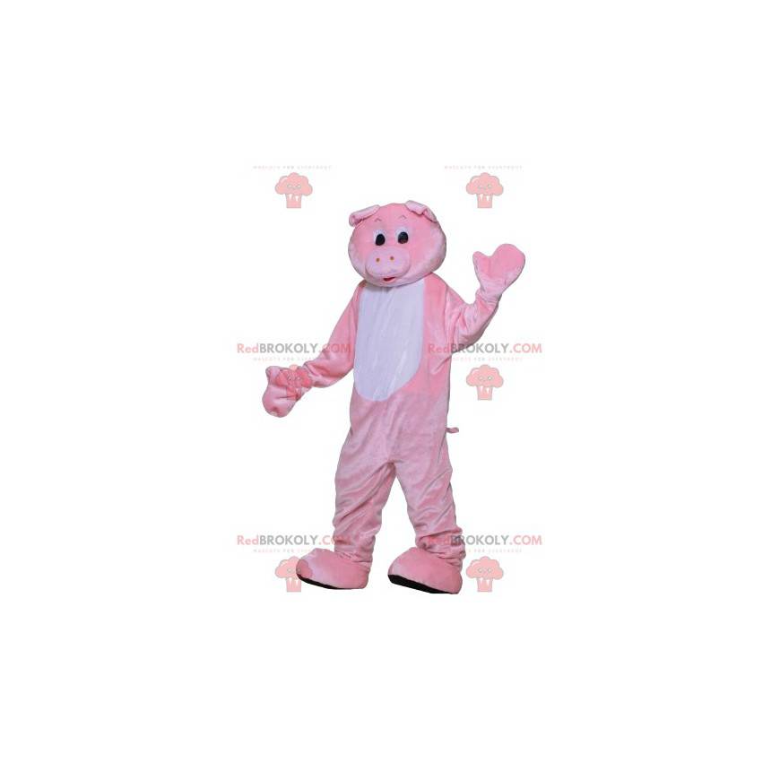 Mascotte de cochon. Costume de cochon - Redbrokoly.com