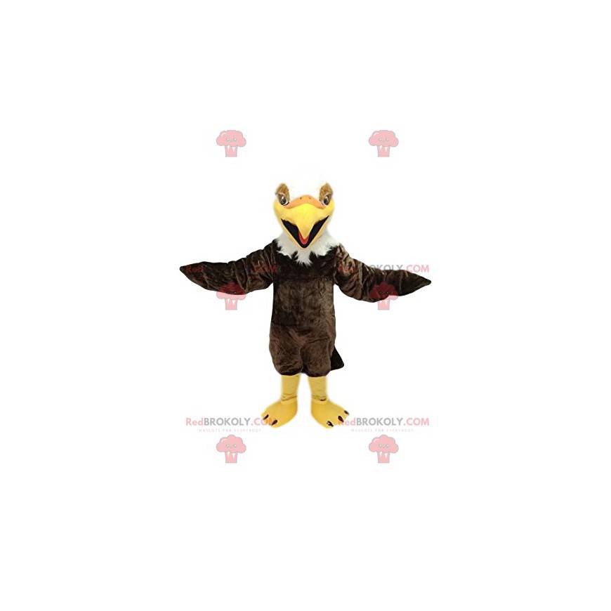 Brun och vit kungsörnmaskot. Eagle kostym - Redbrokoly.com Brun och vit kungsörnmaskot. Eagle kostym - Redbrokoly.com