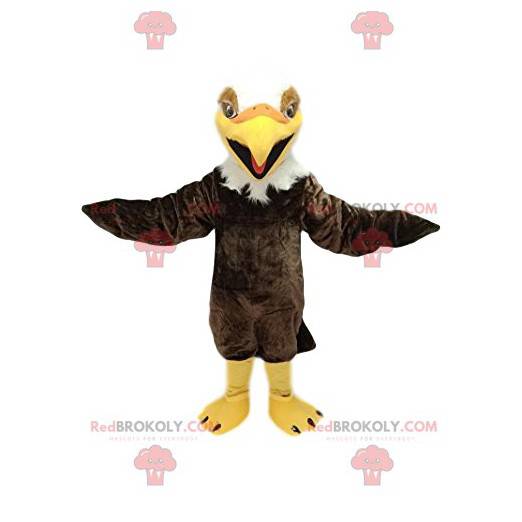 Brun og hvit kongeørn maskot. Eagle kostyme - Redbrokoly.com