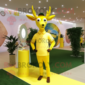 Lemon Yellow Deer mascotte...