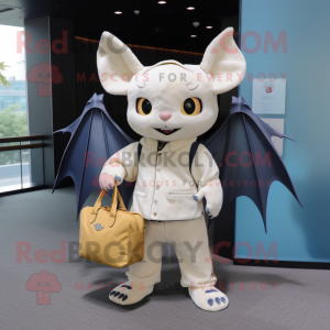 Cream Bat maskot kostume...