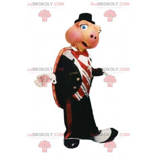 Mascota tortuga con traje de corbata - Redbrokoly.com