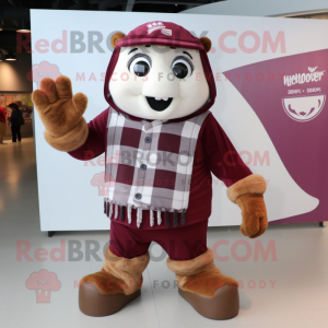 Maroon Ice mascotte kostuum...