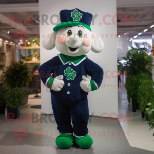 Navy Four Leaf Clover...