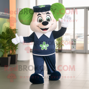 Navy Four Leaf Clover...