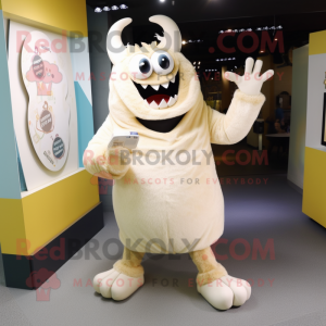 Cream Demon maskot kostume...