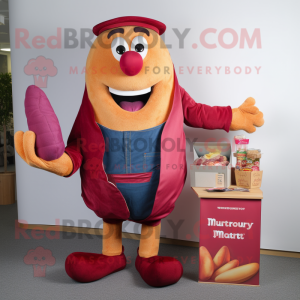 Magenta Currywurst mascotte...