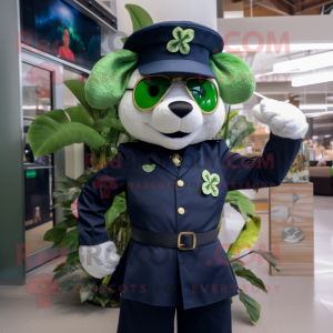 Navy Four Leaf Clover...
