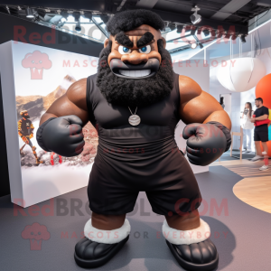 Black Strongman mascotte...