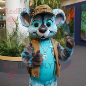 Turquoise Lemur mascotte...