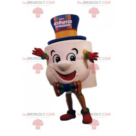 Mascotte de marshmallow super rigolo. Costume de marshmallow -