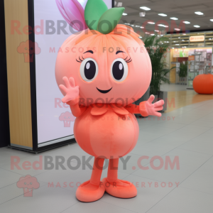 Peach Plum maskot kostyme...