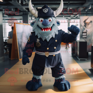 Navy Dæmon maskot kostume...