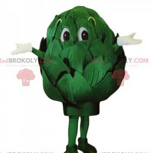 Mascota de alcachofa verde. Disfraz de alcachofa -