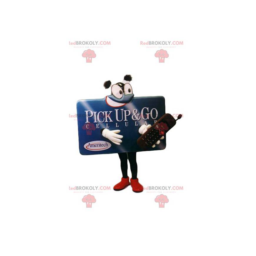 Mascote do outdoor do telefone celular. - Redbrokoly.com
