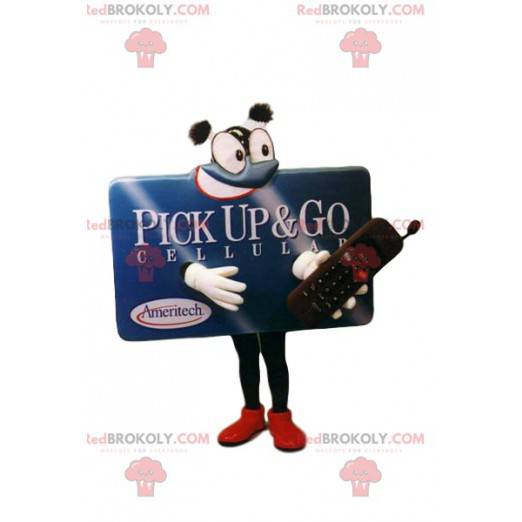 Mascote do outdoor do telefone celular. - Redbrokoly.com