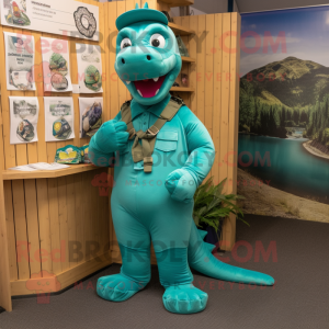 Turquoise Loch Ness Monster...