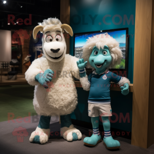 Cyan Angora Goat mascotte...